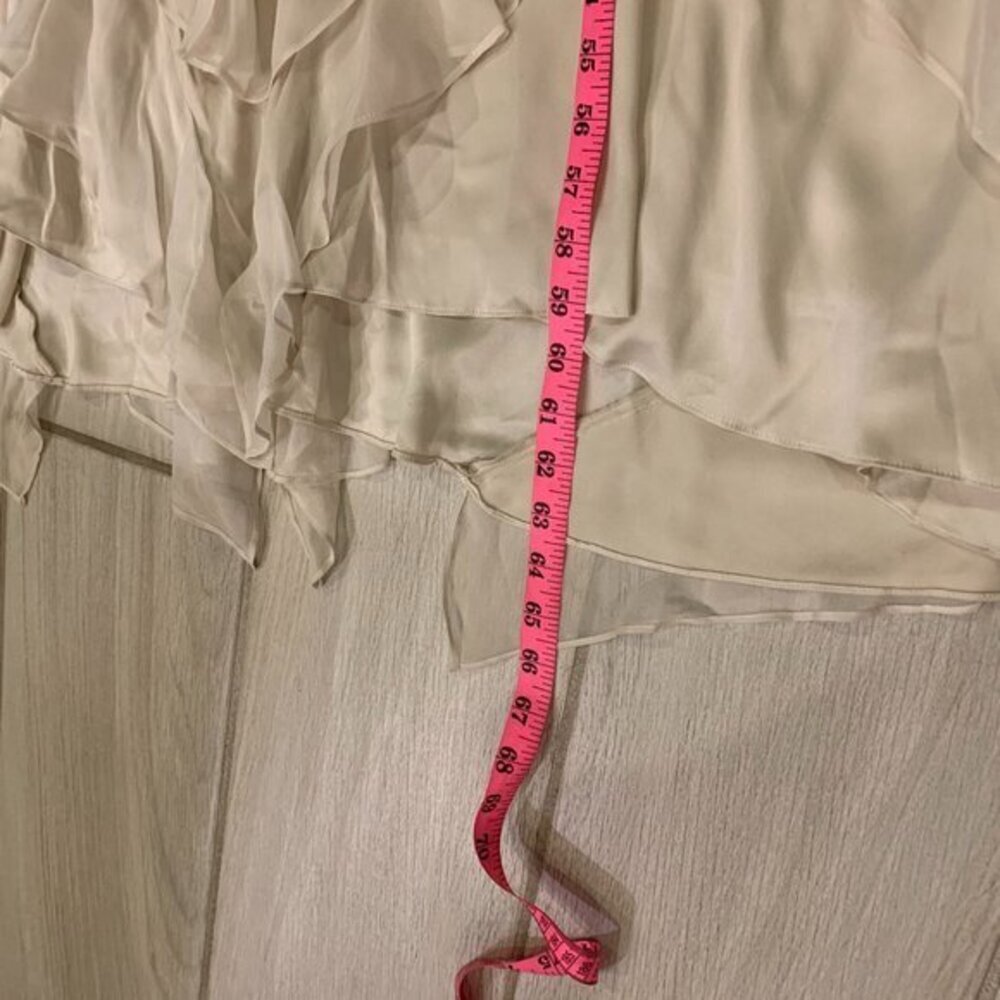 Haute Hippie Ivory Maxi Dress with Ruffle Detail - Picture 15 of 16